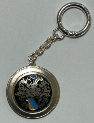 Schlüsselanhänger mit Farben, versilbert